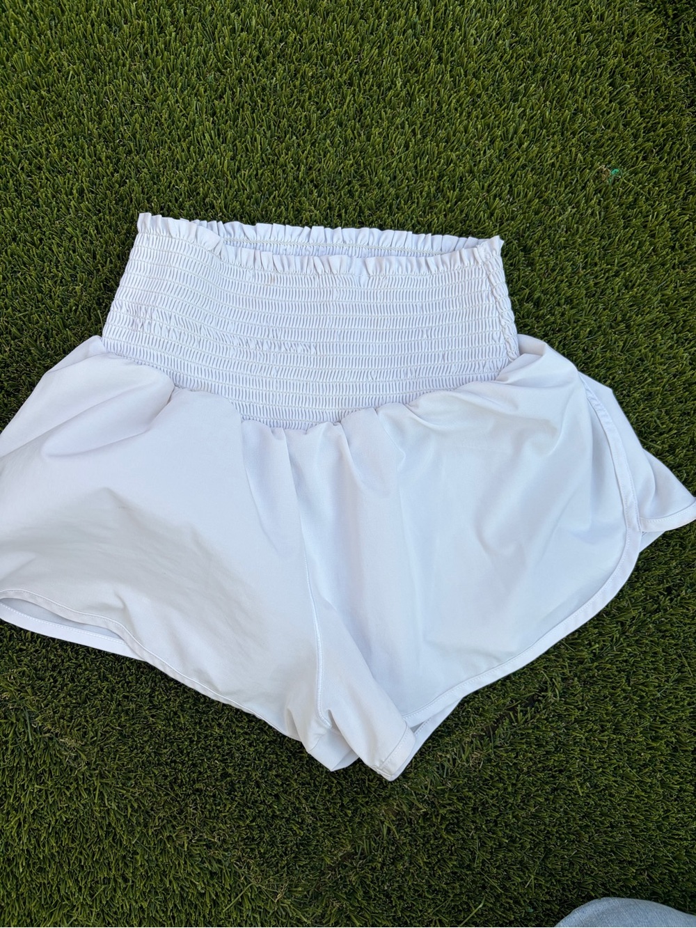 Aerie offline  White High-Waist Shorts